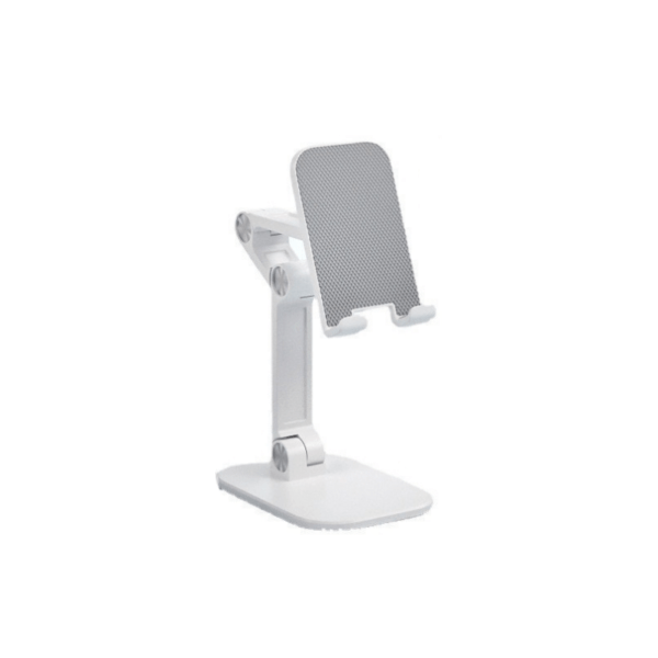 1pc Adjustable Phone Stand Holder, ABS Material, Foldable & Detachable, Compatible with 10.16-27.94 cm Smartphones/iPad/Tablet, Anti-Skid & Anti-Scratch Pads, Desk Mount - Black, Adjustable Gadget Holder | Foldable Design | Durable Abs Resin - Image 4