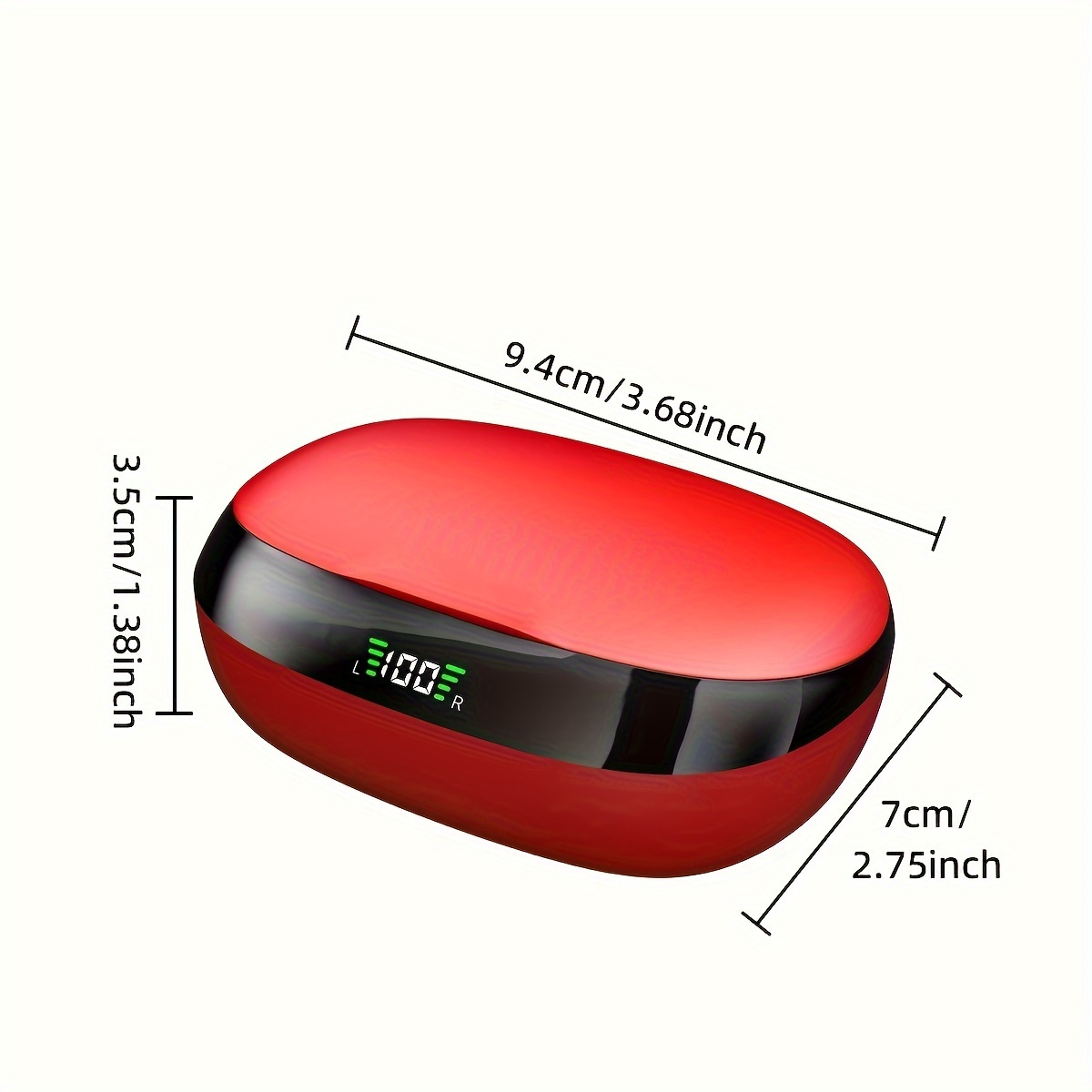 TWS Stereo Wireless Earbuds with ENC Noise Reduction, Sport Headset, Touch Control in Ear Headphones with LED Digital Display Charging Case - Image 9