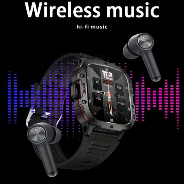 [Rugged Smart] Rugged Smart Watch - Wireless Talk, AI Voice, 100+ Sports Mode - Men's Outdoor Fitness Watch - Image 16