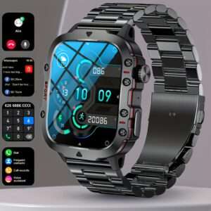[Rugged Smart] Rugged Smart Watch - Wireless Talk, AI Voice, 100+ Sports Mode - Men's Outdoor Fitness Watch