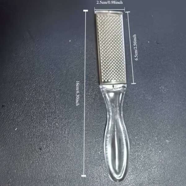 Stainless Steel Foot File, Pedicure Tool For Callus And Dead Skin Removal, Double-Sided Foot Scraper, Callus Remover For Smoother Heels - Image 3