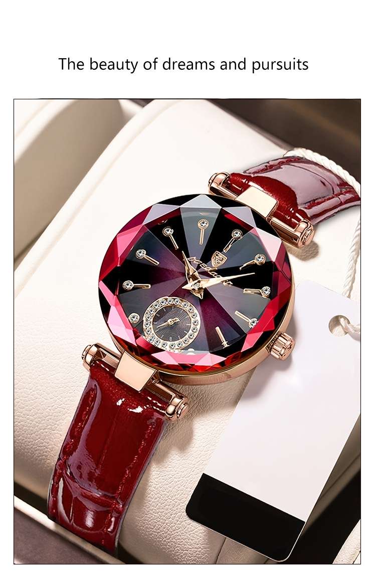 POEDAGAR 2024 Trendy Quartz Ladies Wristwatch with Band and Round Case - Image 16