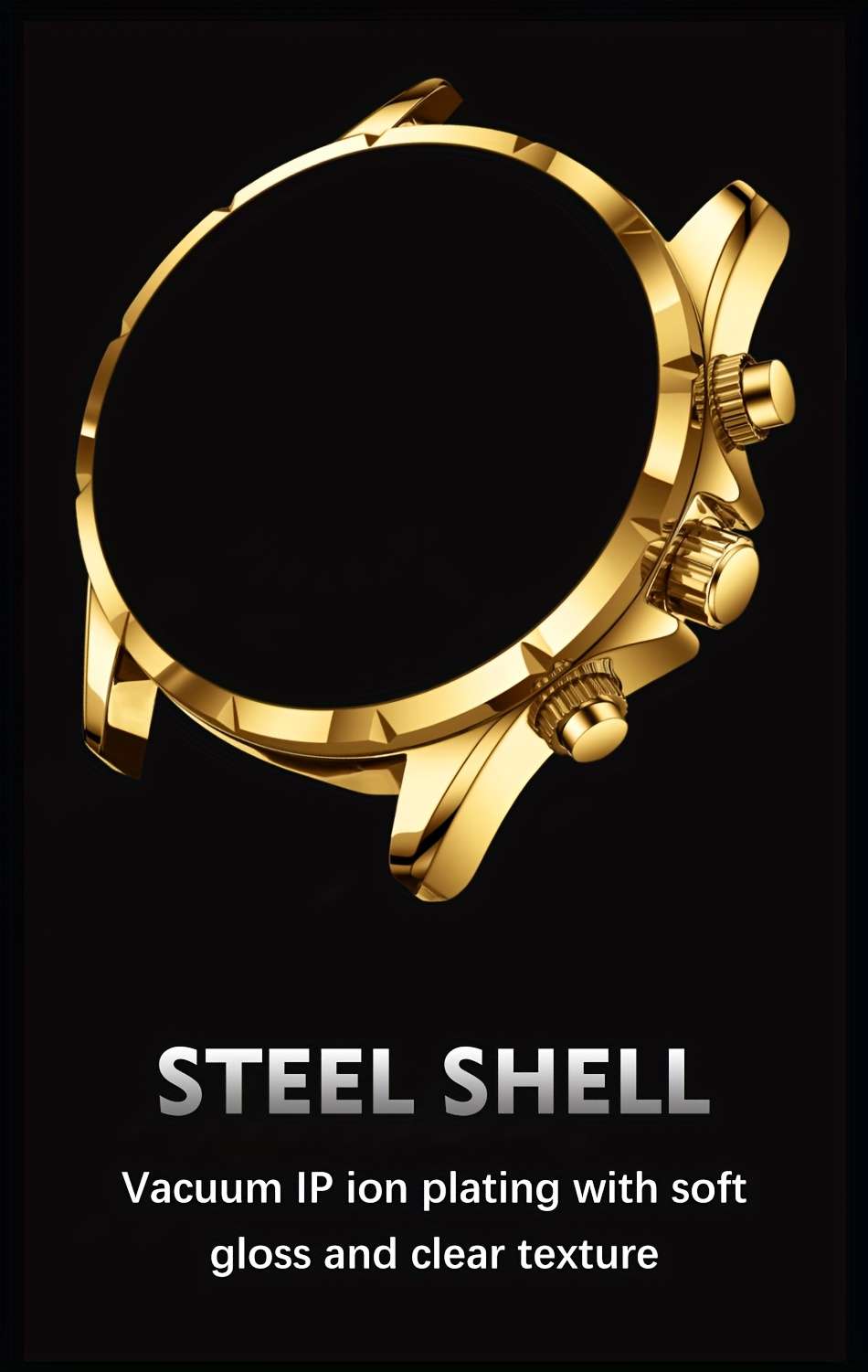 LIGE Luxury Quartz Chronograph Watch with Luminous Hands - Elegant Round Alloy Case, Blue Dial with Roman Numerals, Starry Night Design, Button Battery, Faux Leather Strap, Stylish Accessory|Starry Night Design|Luminous Hands - Image 15