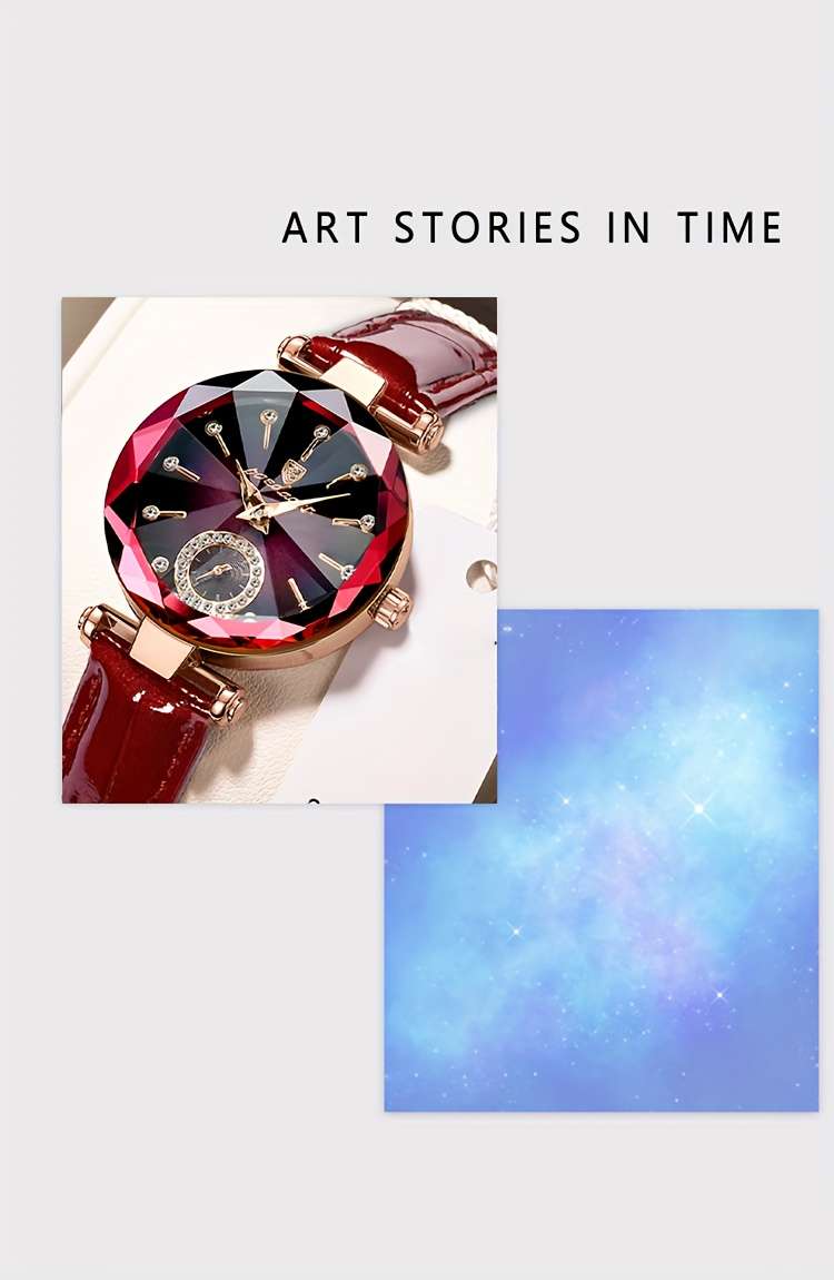 POEDAGAR 2024 Trendy Quartz Ladies Wristwatch with Band and Round Case - Image 12