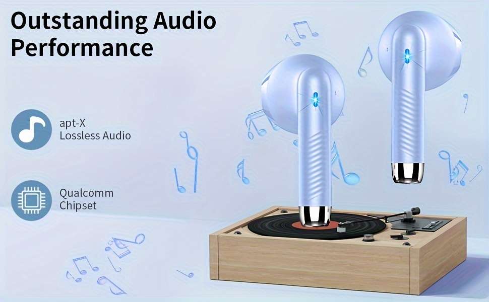 J55 Wireless Earphones 5.3 Earphones, Clear Sound, 40H Playback Time, Sports Earbuds With LED Digital Display Touch Control, Wireless Earphones With Built-in Microphone, Suitable For Android IOS Working - Image 14