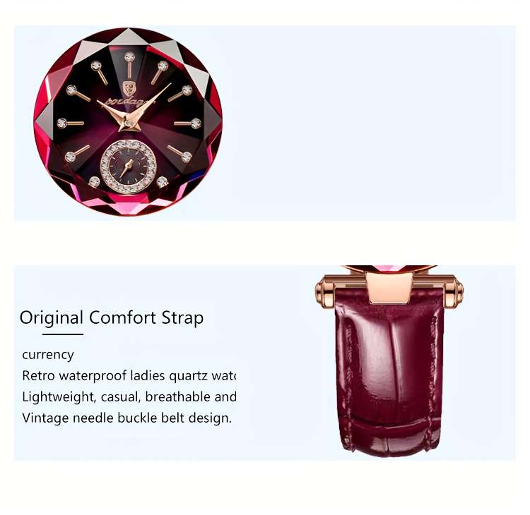 POEDAGAR 2024 Trendy Quartz Ladies Wristwatch with Band and Round Case - Image 21